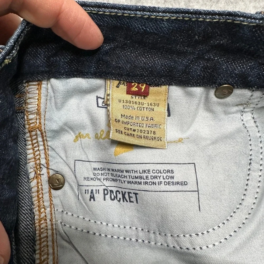 7 For All Mankind A Pocket Flare Jeans Dark Wash Denim Size 29 U130163U-163U
